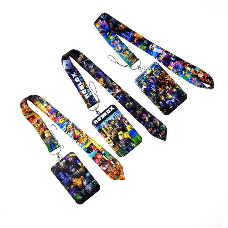 لعبة جديدة ROBLOX سلسلة الكرتون الهاتف المحمول الحبل بطاقة حافلة بطاقات مكافحة فقدان هارد شل بطاقات الحبل صديق هدايا عيد الميلاد #5