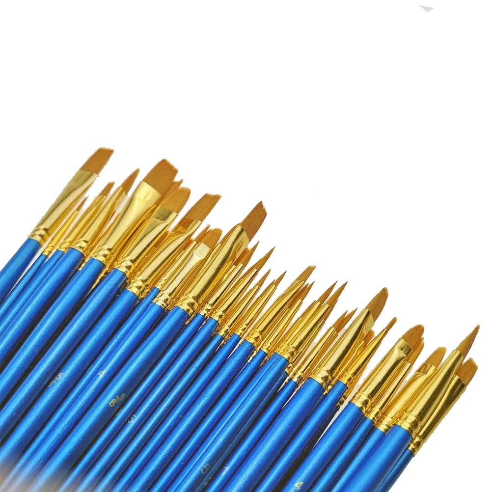 

Water Color Brush Detail Paint for Professional Paintbrush Paintbrushes Blue Oil