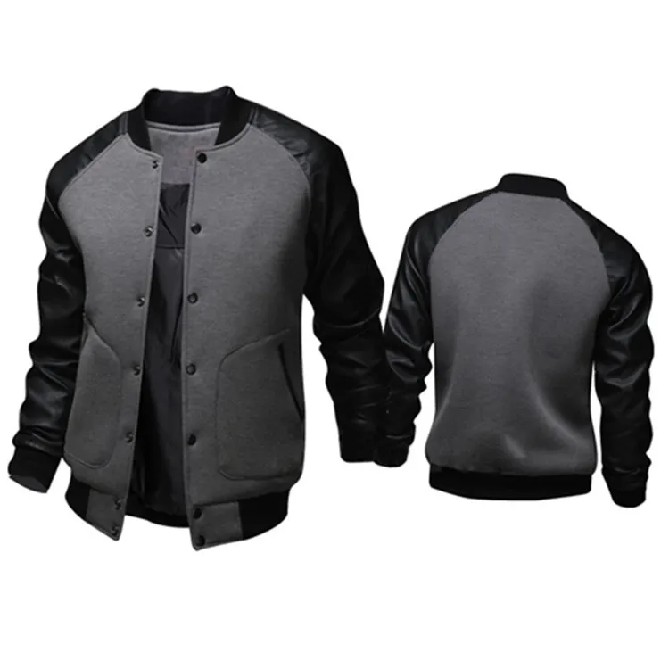 Mens Patchwork Jacket Foreign Trade Big Pocket Baseball Shirt Autumn Winter Coat Vintage Streetwear Fashion