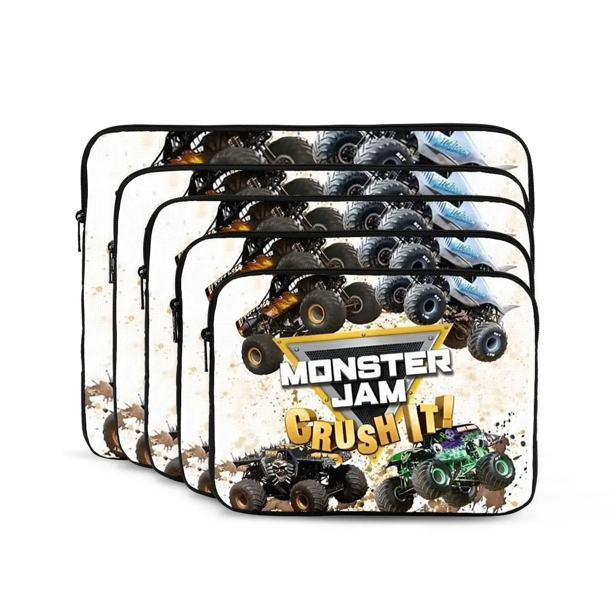 Classic Monster Jam Truck Pattern (17) Notebook Laptop Bag Case Pouch Notebook Sleeve Cover Bag Tablet Shockproof Case Bag