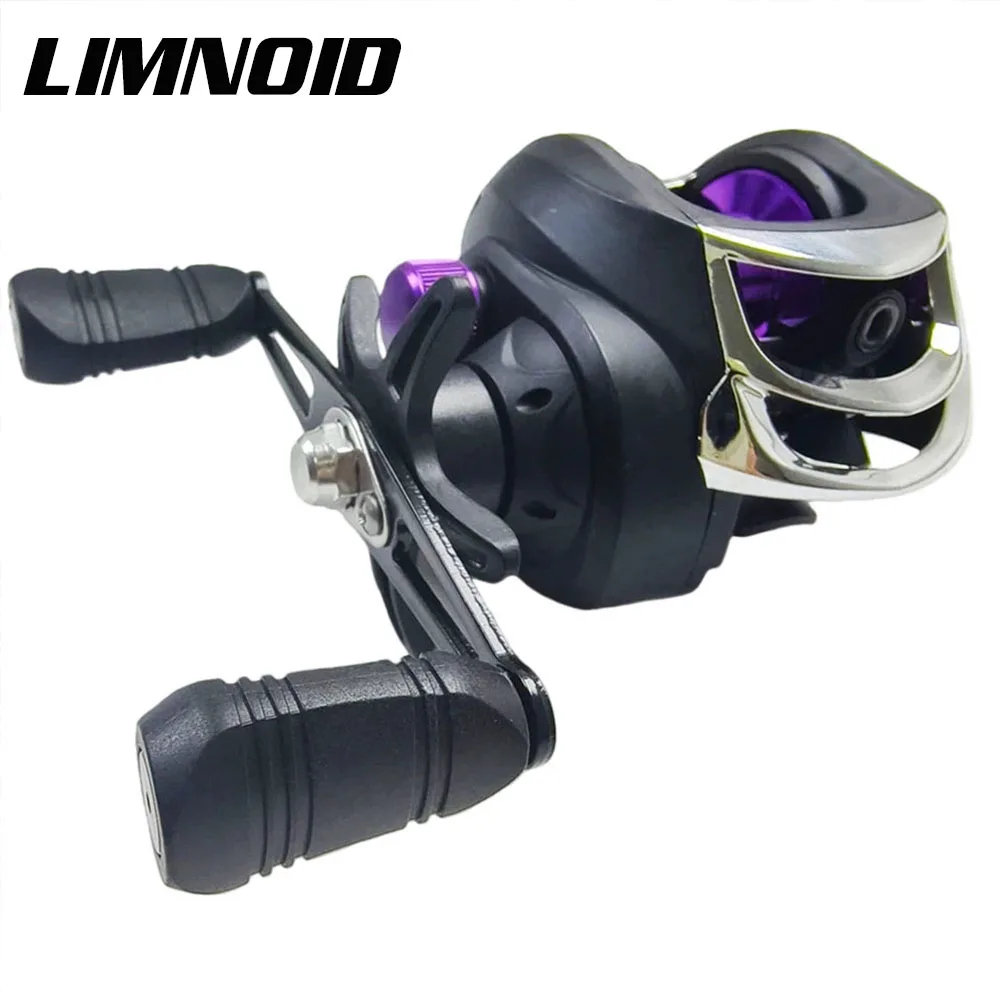 Limnoid Leichtgewichtige Baitcasting-Angelrolle 7,2:1 Übersetzungsverhältnis 8kg Max Bremskraft Magnetische Bremse Hochgeschwindigkeits-Angelrolle