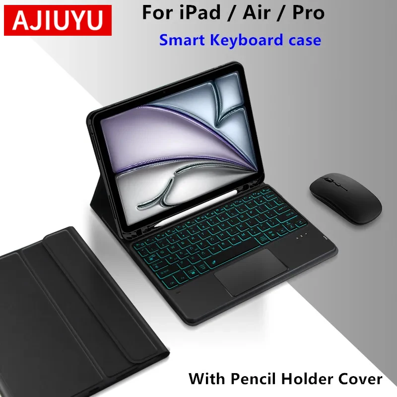 Keyboard Case for iPad Air 11 inch M3 2025 A16 11th Air 5th 4th Gen Pro11 13 M4 M2 Air 13 M3 iPad 10th 9th 8 7 10.2 Cover Funda