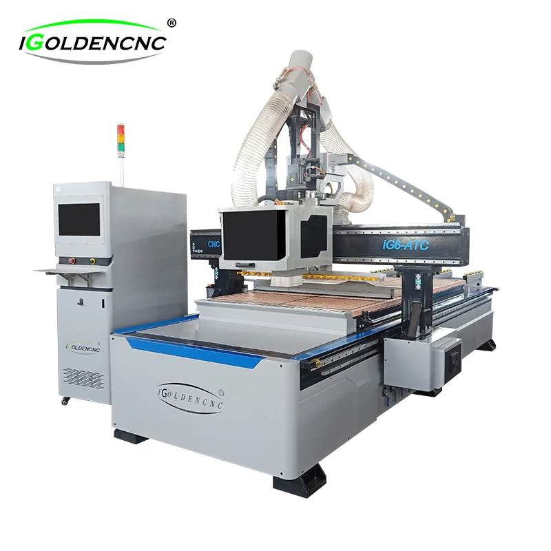 automatic 3d wood carving cnc router 4*8ft 1325 2030 1530  cnc nesting machining center woodworking furniture production line