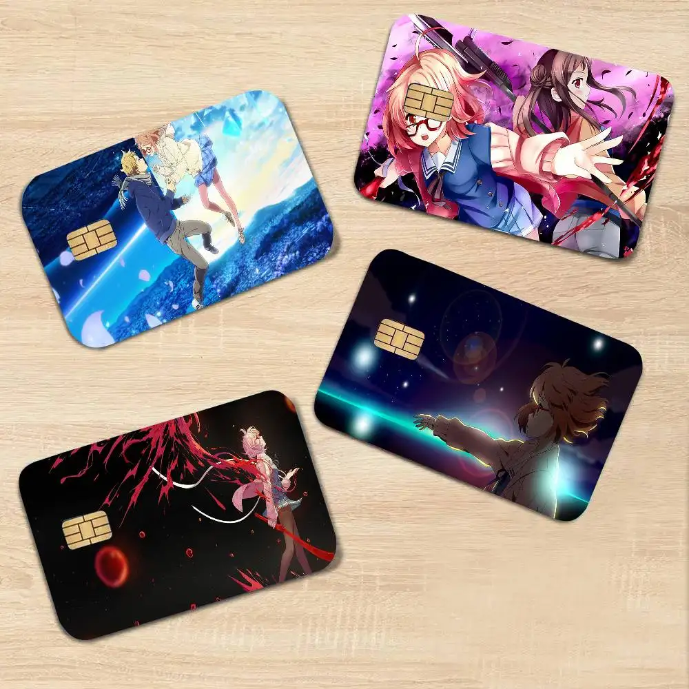Anime Beyond The Boundary Art Print Credit Card Skin Waterproof PVC Bank Card Decal