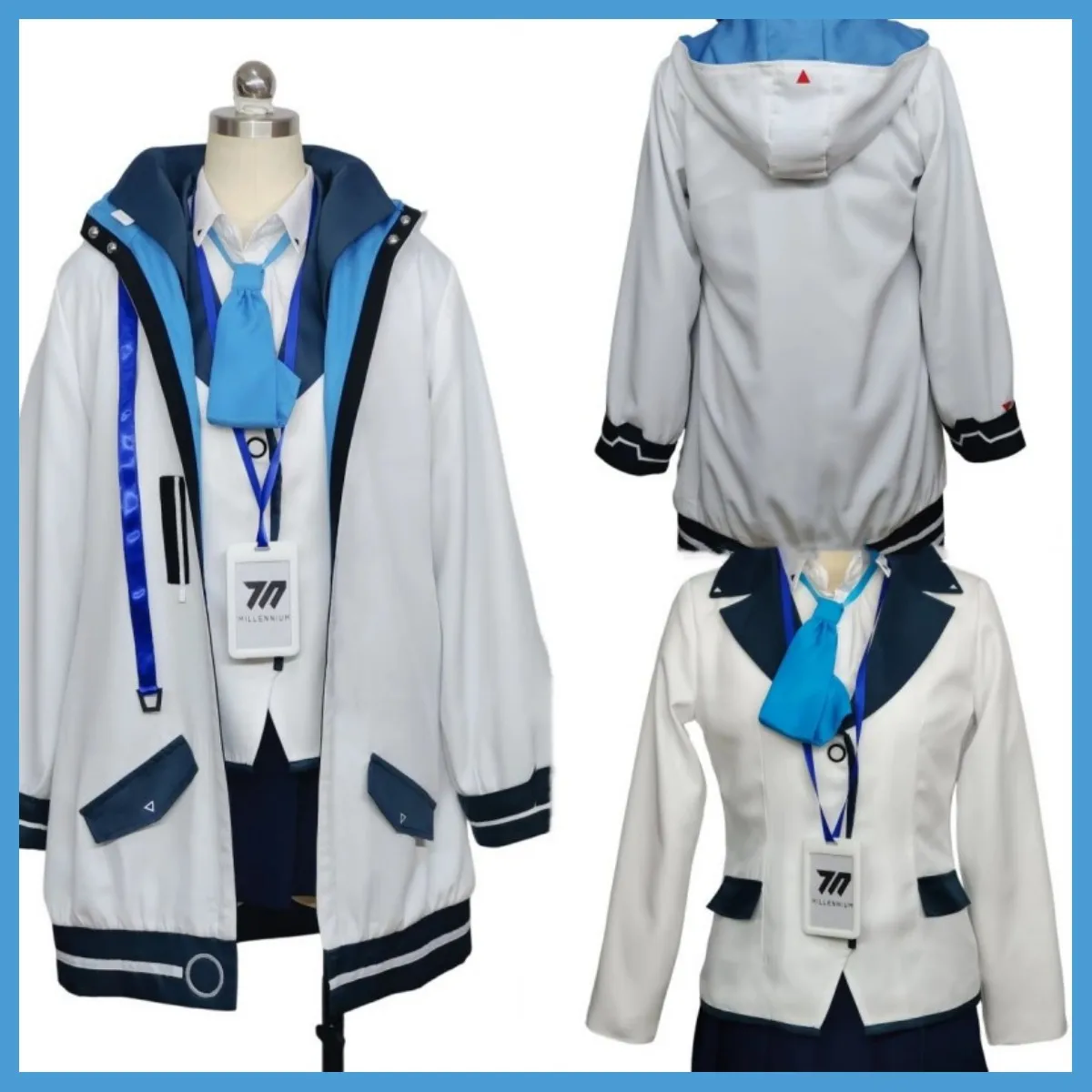 Game Blue Archive Kurosaki Koyuki Cosplay Costume Wig Athletic Wear Coat JK Uniform Skirt Woman Sexy Halloween Carnival Suit