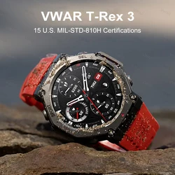 Military Smart Watch Men Built-in Dual-band GPS GNSS 5ATM Waterproof Compass Barometric Altimeter Tactical Sport Smartwatch