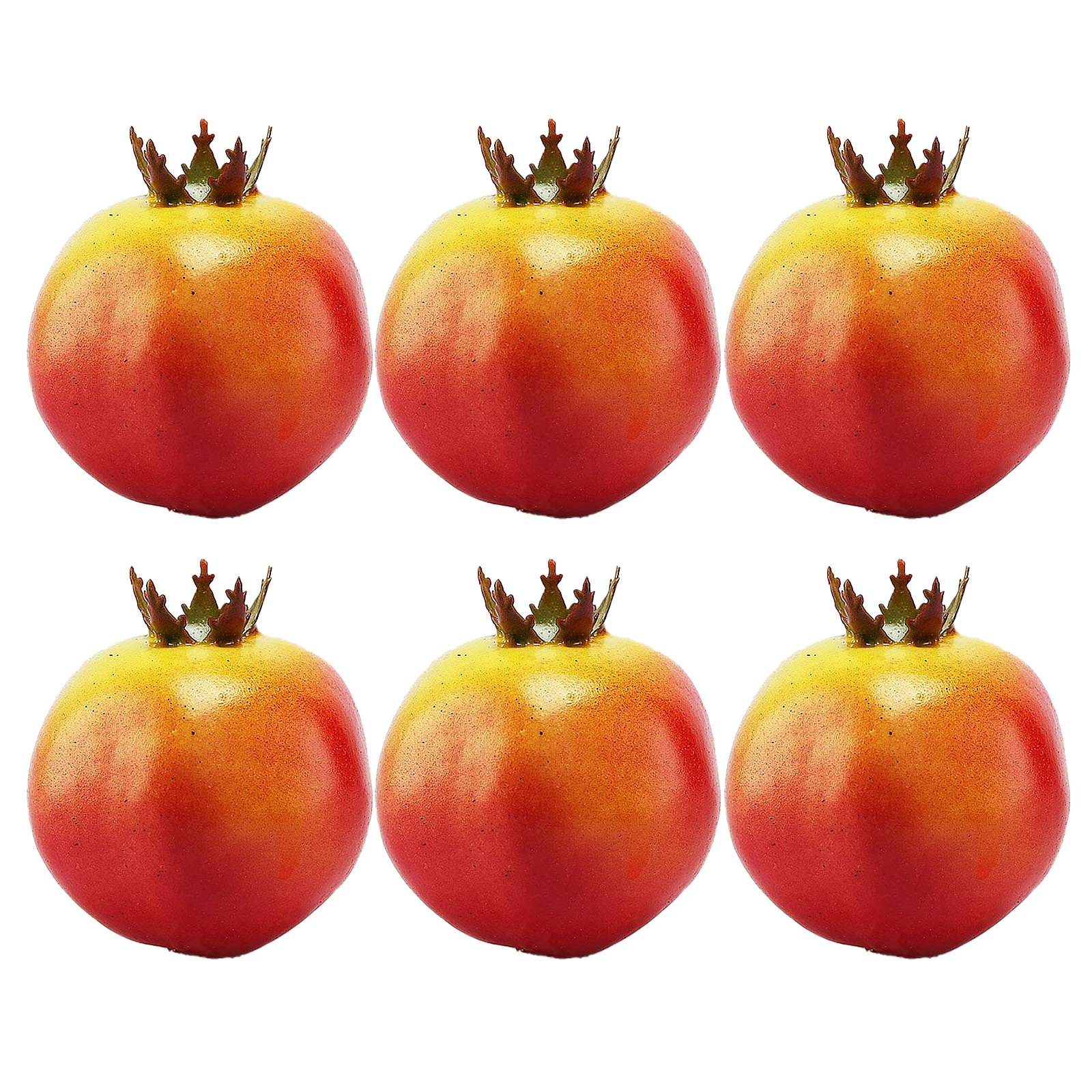 6Pcs Artificial Fruits Photography Props Simulated Foam Fruit Model Simulation Fake Apple Pear Mango Red Pomegranate Home Decor