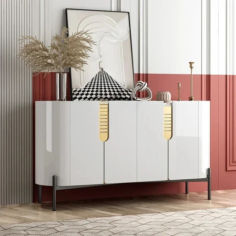 

newItalian light luxury door cabinet, simple modern rock slab dining side cabinet, large capacity living room locker