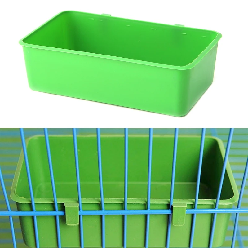 Cốc nước gà có móc lồng nhựa Bát dễ dàng vệ sinh Bồn tắm cho chim