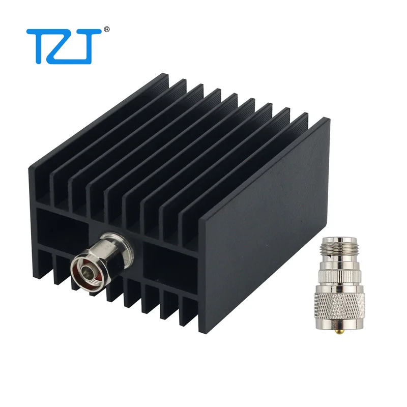 TZT 100W RF Dummy Load DC-3GHz Walkie Talkie Shortwave Radio Load 50ohms with N-M Connector