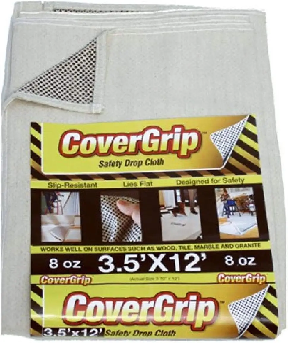 

8 oz Canvas Safety Drop Cloth 3.5 Feet by 12 Feet