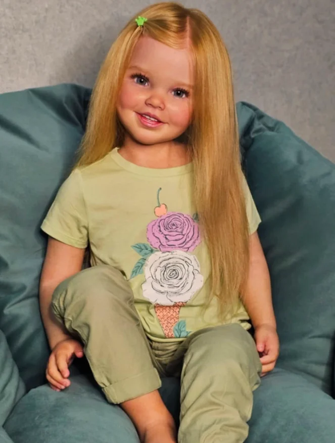 Delphi Reborn Vinyl Toddler Doll Kit by Ping Lau 42inches Sold Out Edition With Blond Hair