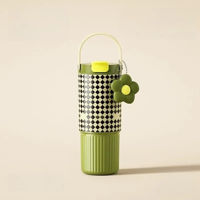 

Artist Series Thermos Cup High Value Girls Car Straw Cup 2025 New Portable Cup