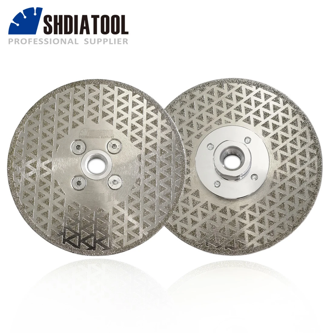 SHDIATOOL 1pc Diamond Cutting Blades 4-9inch Electroplated Grinding Plate Bouble Side Granite Marble Cutting Wheel Marble