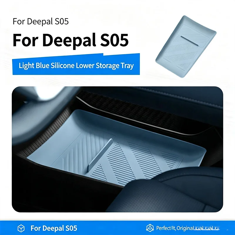5 Stück Mittelkonsolen-Aufbewahrungsbox, untere Aufbewahrungsbox, Auto-Konsolen-Organizer für Changan Deepal S05 Zubehör – Detail 7