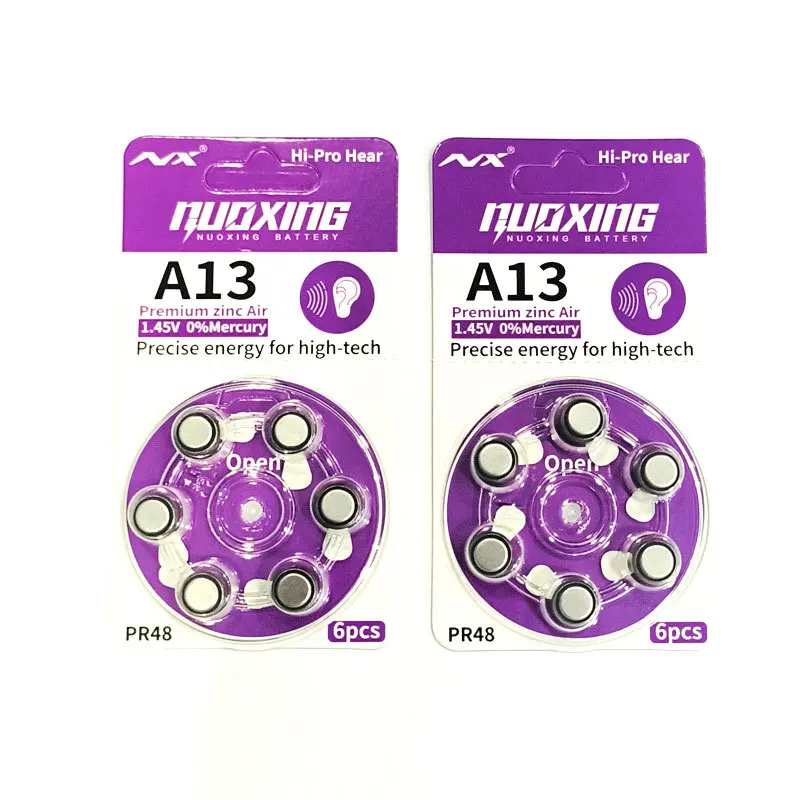 24pcs Hoortoestellen Batterij A13 13A 13 P13 PR48 1.45V Zink Lucht Batterijen Voor AHO CIC RIC Geluidsversterkers oortelefoon