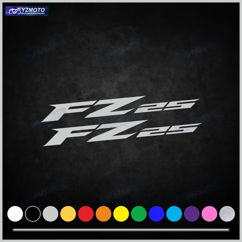 Pegatina de carreras para motocicleta FZ25 FZ 25, calcomanía para coche, decoración de carrocería, tanque de combustible, logotipo del motor, carenado, parabrisas, pegatinas para casco