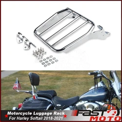 Motorcycle Luggage Rack Sissy Bar Carrier Frame For Harley Heritage Classic Street Bob Slim Deluxe FLDE FXBB Accessories 18-2021