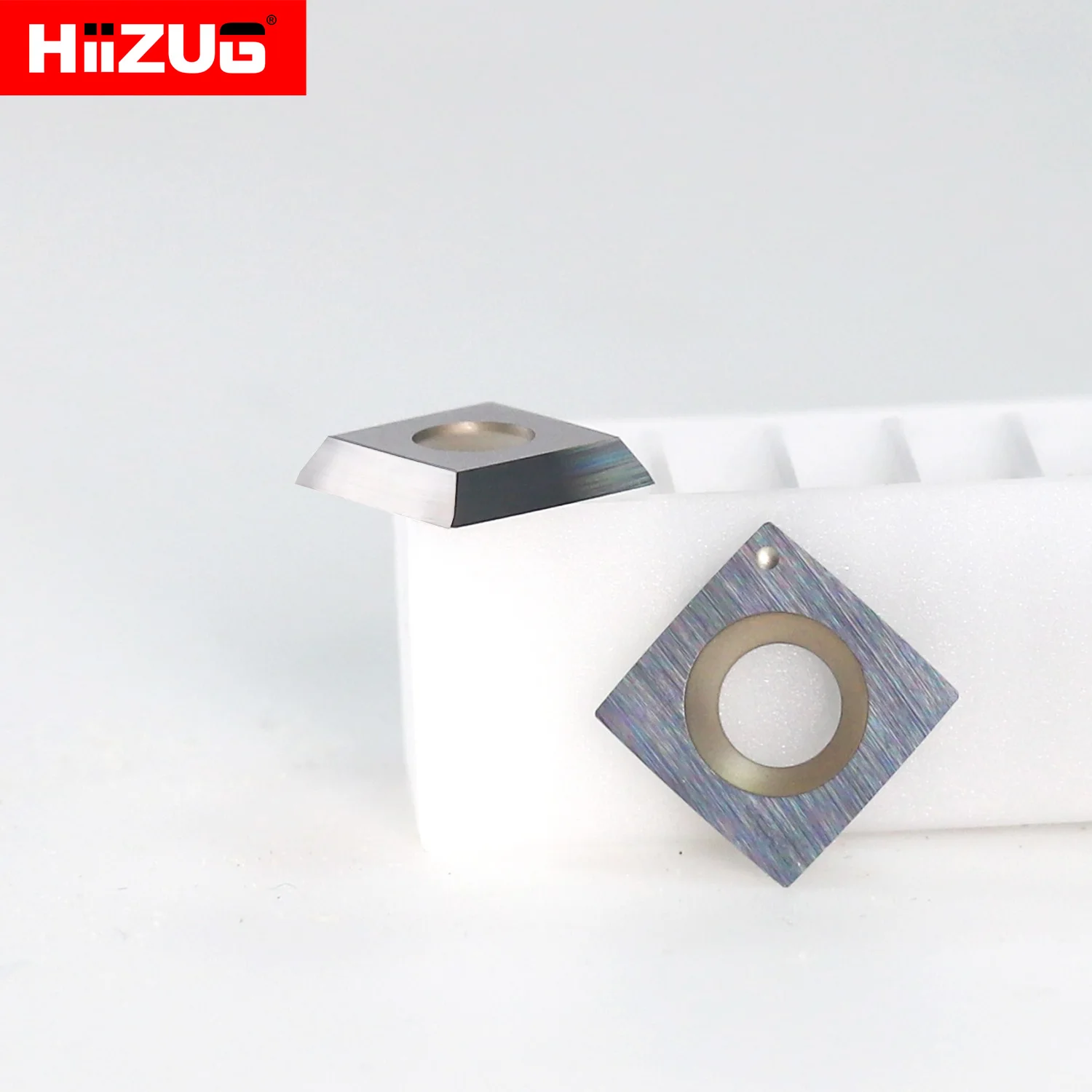 Imagem -03 - Square Carbide Inserts Cutter Plaina Helicoidal Espiral Woodtorning Lathe Tool Carpintaria Raio 150 mm 13.8 mm 10 Pcs