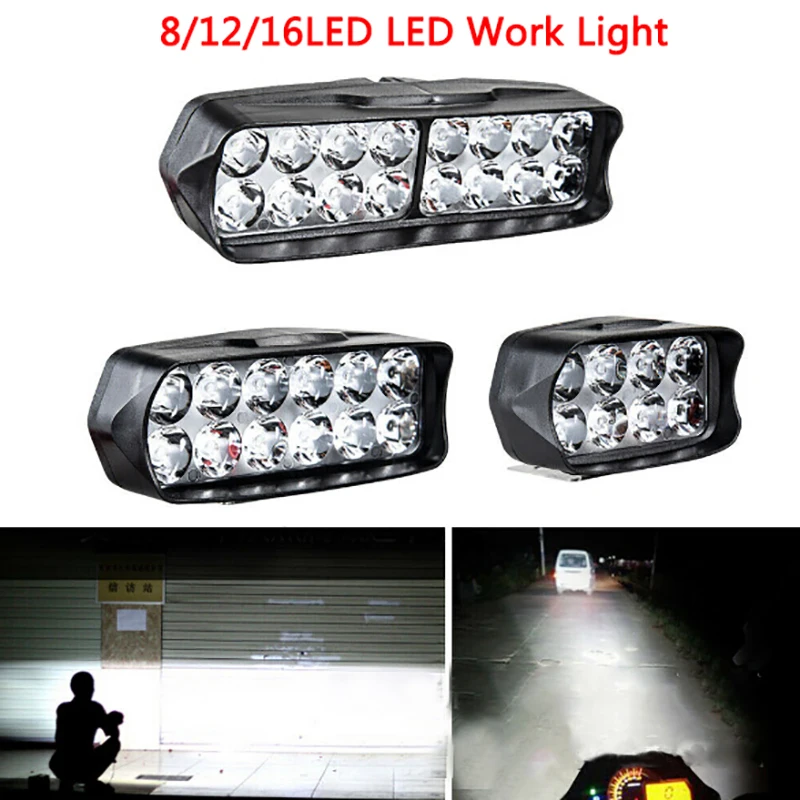 12-24W LED Work Light Bar Flood Spot Combo Driving Lamp Car Truck Offroad 12-85v