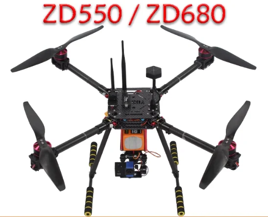 ZD550 550mm / ZD680 680mm folding FPV quadcopter set open source PIX APM flight control drone aerial photography machine