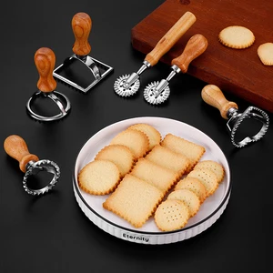 304 Edelstahl Ravioli Biscuit Cutter Pasta -Werkzeuge Cokies Moldi Ravioli Hersteller quadratische Redond Pizza Schneidrad Werkzeuge 10 Hauptverkaufsmodelle - №6