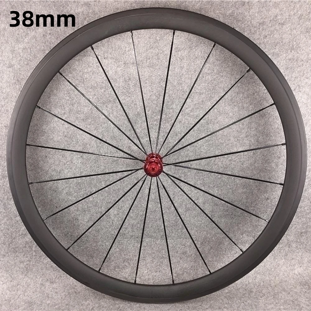 700C Road Carbon Bicycle Wheels Bike Wheelset Ultralight Width 25/28mm Height 38/45/50/55/60mm Glossy/Matte Clincher Tubeless