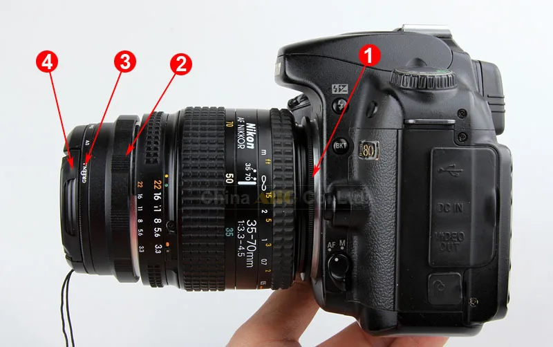 Macro Camera Lens Reverse Adapter Protection Set for Nikon D80 D90 D3300 D3400 D5100 D5200 D5300 D5500 D7000 D7100 D7200 D5 D610