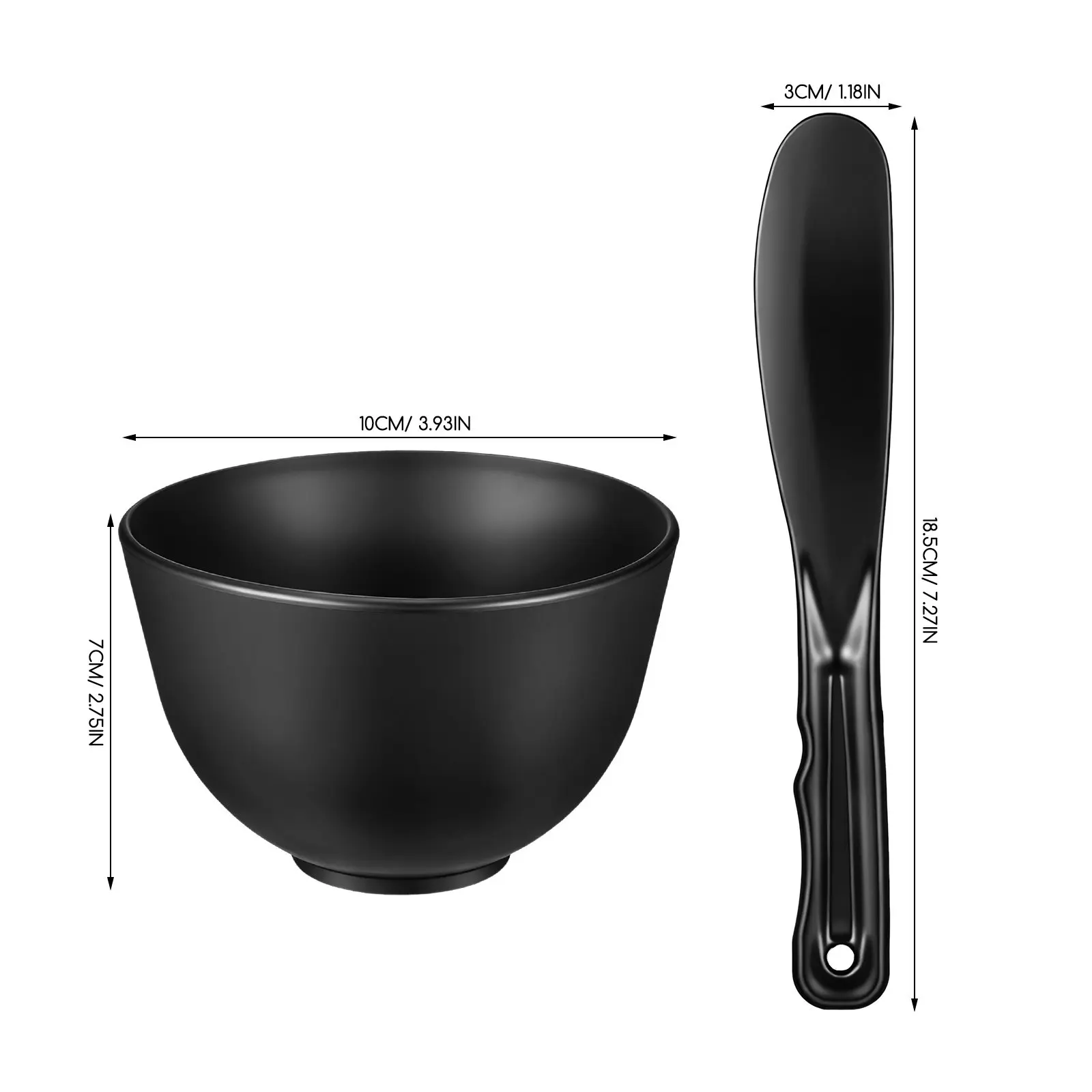 1Set Mud Mask Silicone Bowl Deep Bottom Facial Mixing Bowl Applicator Spatula DIY Tool Facial Bowls - view 5