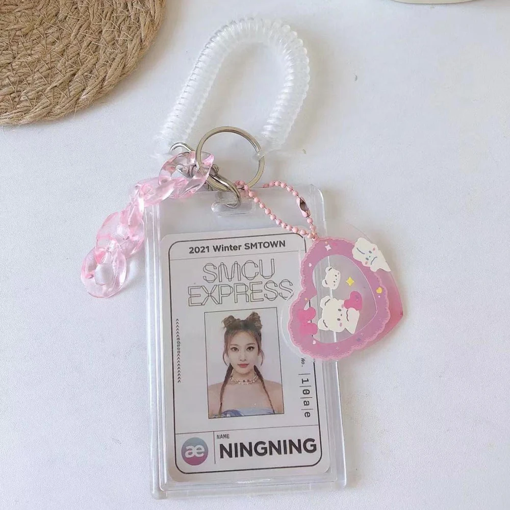 Transparent Acrylic 3 inch Photocard Holder Idol Card Holder Photo Sleeves Bus Card Student Card Case Photo Protector