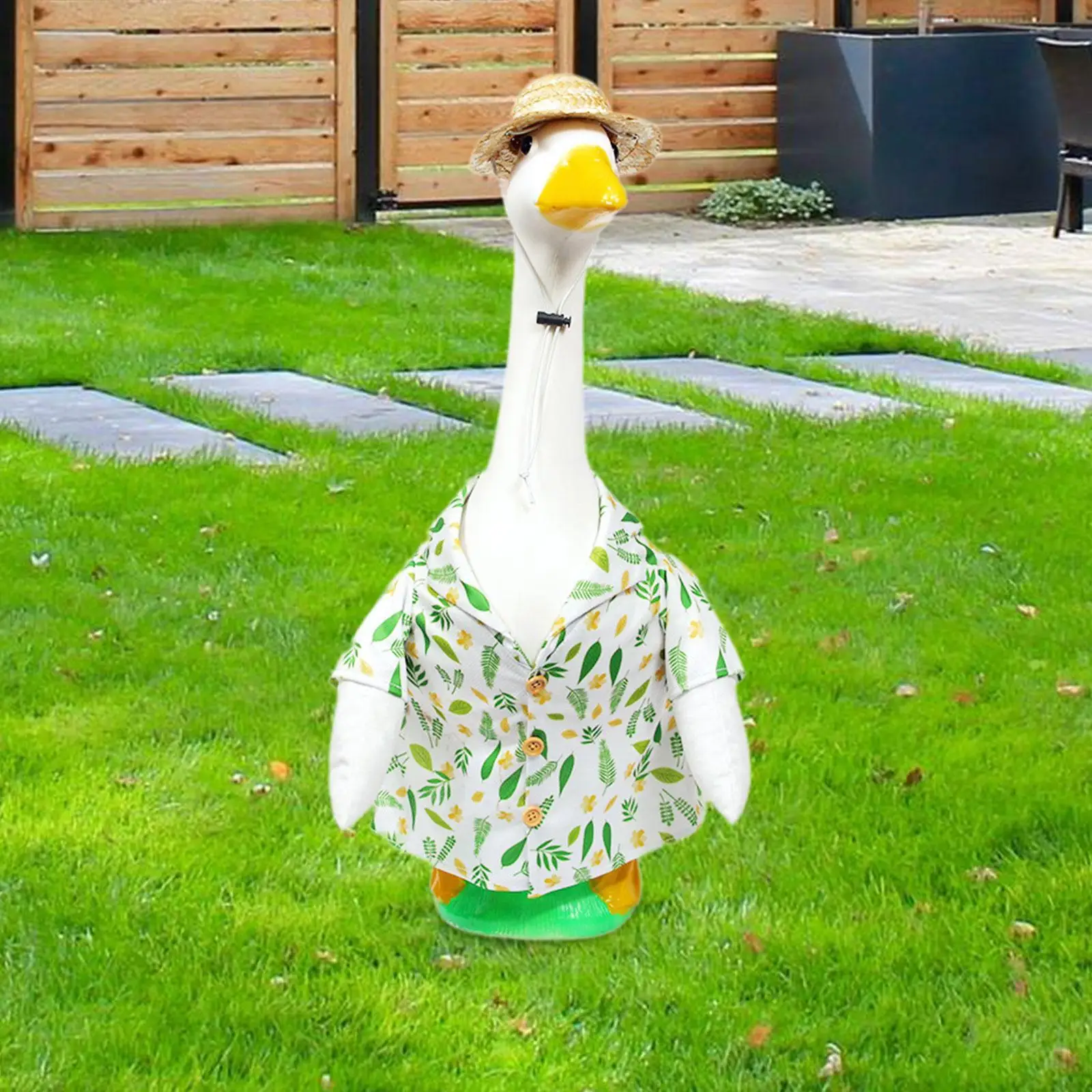 Goose Outfit, Goose Art Costume, Cute Yard Statue Costume, Summer Goose Clothes for Garden Farmhouse Courtyard Porch Decor