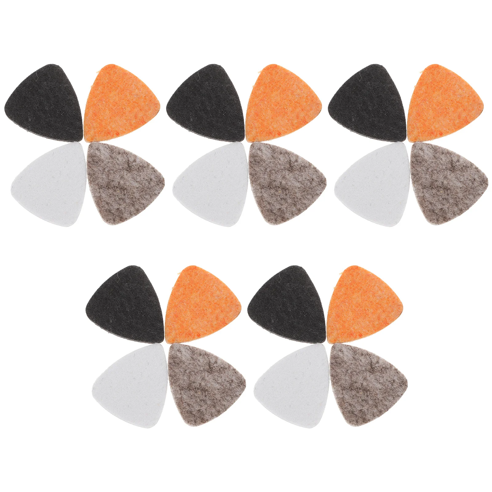 

20 Pcs Ukulele Picks Wool Felt Small Guitar Finger Stringed Instrument Thumb Thin