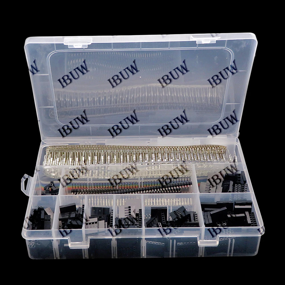 

Набор разъемов Dupont 2,54 мм, 1550 шт./компл., штыревые разъемы для печатных плат (штекер/гнездо), корпусы штыревых разъемов, перемычки для электроники