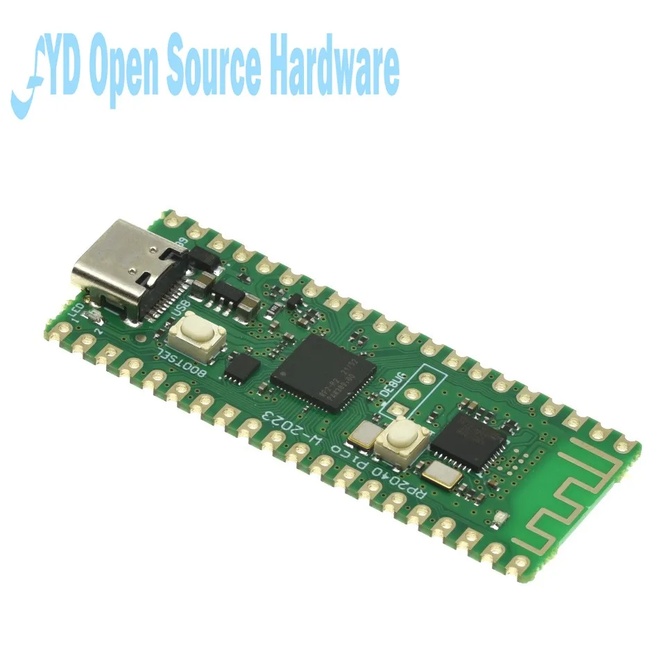 for Raspberry Pi Pico W Board TYPE-C RP2040 Dual-Core ARM Low-Power Microcomputers High-Performance Cortex-M0+ Processor