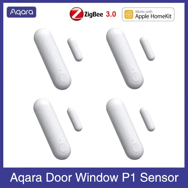 2025 Aqara Door Window Sensor P1 Zigbee 3.0 Smart Home Function Mini Sensor Remote Control Alarm Security Work With Homekit APP