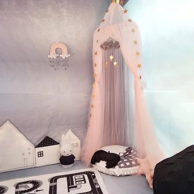 Hanging children's bedspreads curtains baby reading play home decoration baby bedding dome bed canopy cotton mosquito net