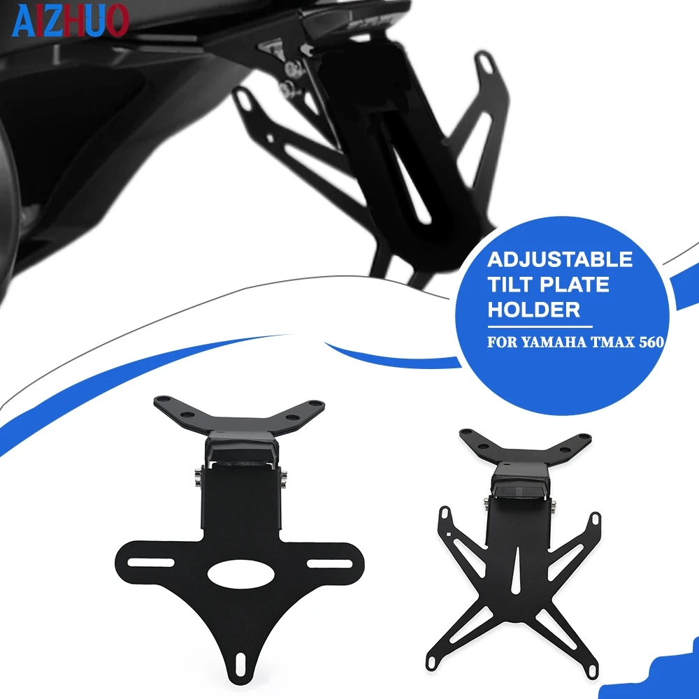 

For Yamaha T-MAX 560 TMAX Tech MAX 2022-2025 Fender Eliminator TMAX560 Motorcycle Adjustable License Plate Relocation Bracket