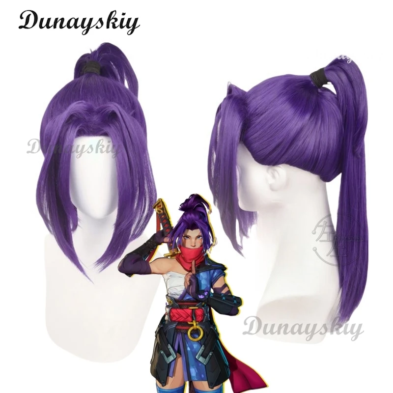 

Rivals Psylocke Purple Hair Cosplay Wig for Women Heat Resistant Synthetic Hair Roleplay Wig Halloween Carnival Accessories