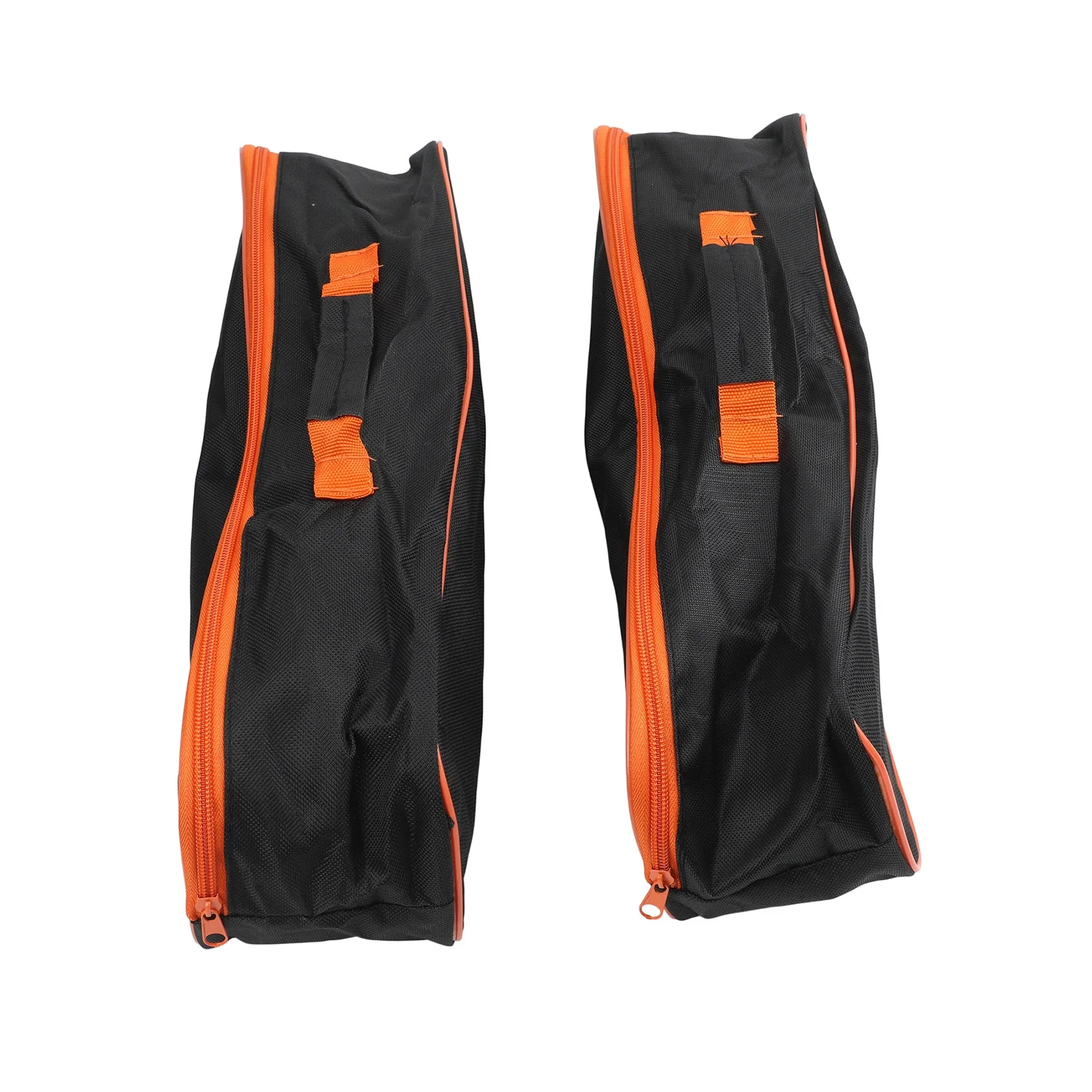 2PCS Black Polyester PVC Tool Bag for Vacuum Cleaner Accessories with Secure Chain Closure and Top Carry Handle