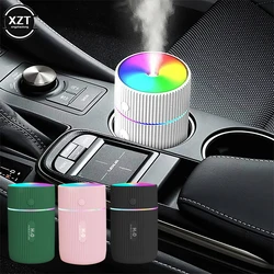 Umidificador de ar do carro mini com luz noturna LED, ambientador portátil, 2 modos, alimentação USB, difusor de óleo para acessórios interiores do carro