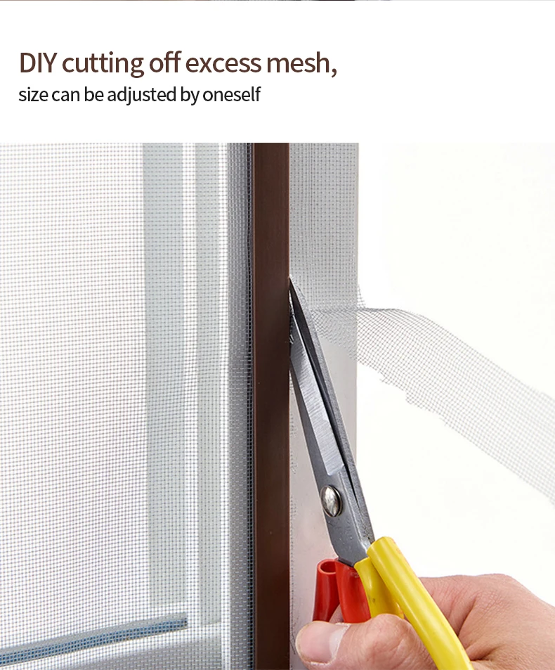 Magnetisches Moskitonetz, Selbstklebender Unsichtbarer Fensterschutz für den Haushalt, Robuster Automatisch Schließender Magnetischer Fenstervorhang – Detail 10
