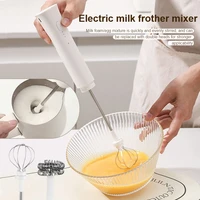 Mousseur à lait électrique multifonctionnel portatif, modèle rechargeable, mousseur à café portable, petit batteur à œufs pour la cuisine domestique 1