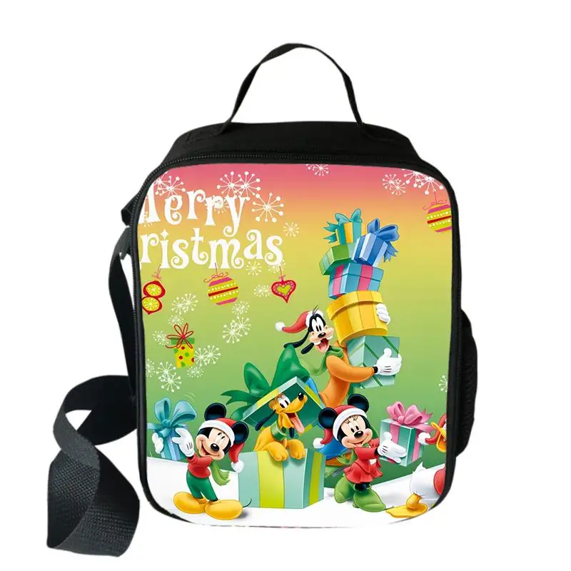 Pluto Mickey Lunch Bags For Student Worker Portable Food Handbag Family Travel Picnic Breakfast Box Child Insulated Food Bag