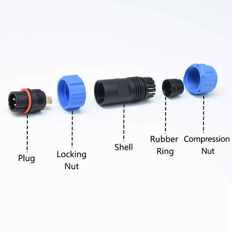 Aviation 3pin Docking Plug and Socket Dustproof Waterproof Connector Electrical Male-female Interface Connectors for Aviators