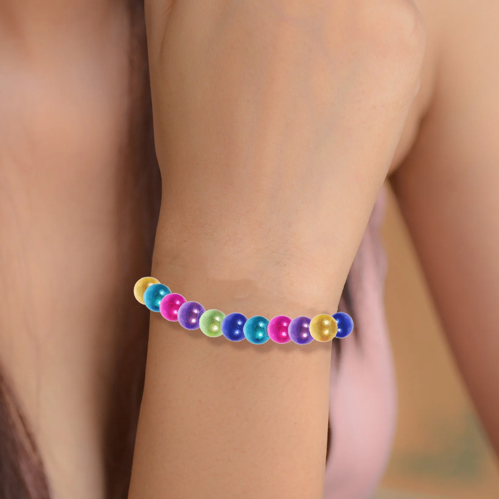 

200 Pcs Accessories Acrylic Bead Jewelry Spacer Beads for Bracelet Making Bracelets Small Round