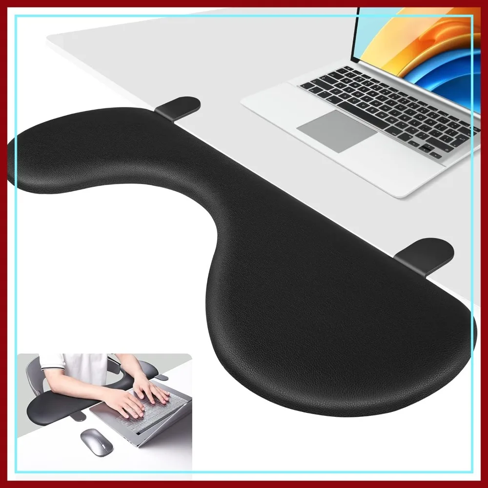 

Adjustable Desk Extender with Arm Rest Support, Ergonomic Rotating Mouse Pad Holder for Office Desk
