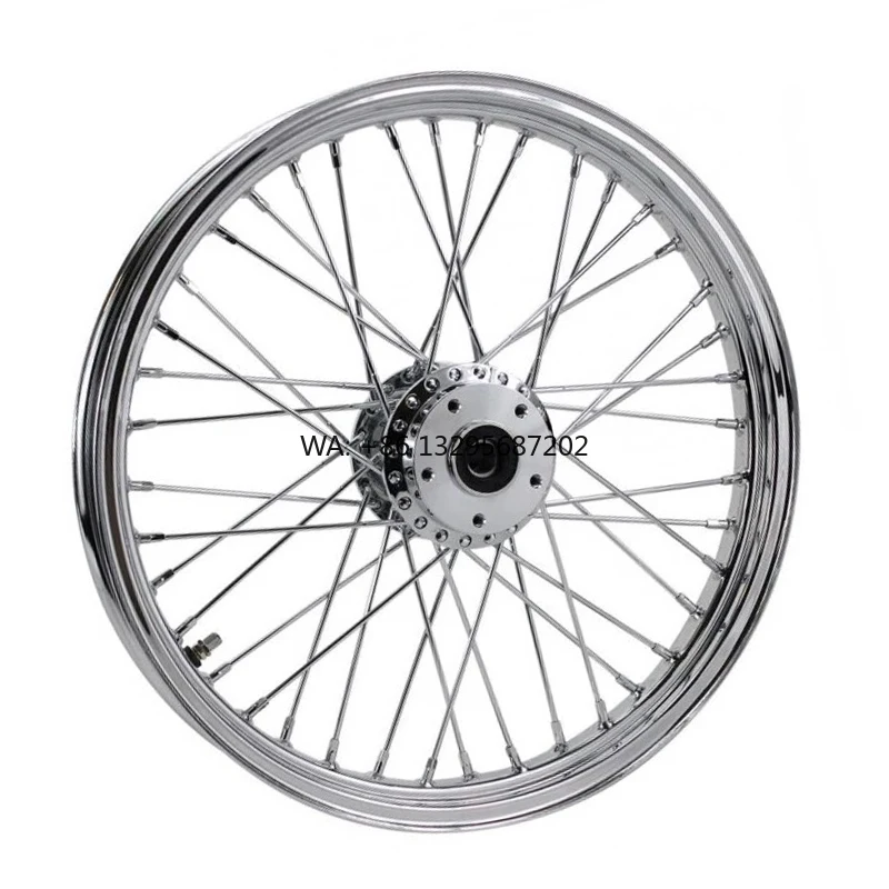 

Custom 16 18 19 20 21 23 Inch Motorcycle Rims Chrome Spokes 21x3.5 40 Spokes Motorcycle Wheels for Harley