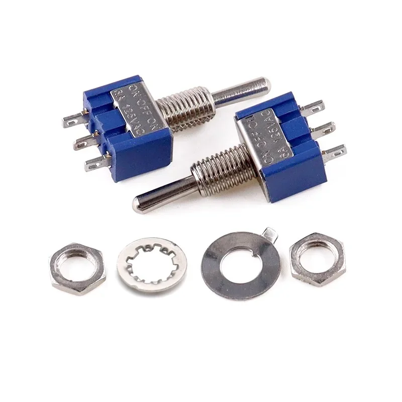 10 مفاتيح صغيرة عالية الجودة MTS-102 103 202 203 تشغيل إيقاف/تشغيل مفاتيح زر الطاقة الصغيرة للسيارات