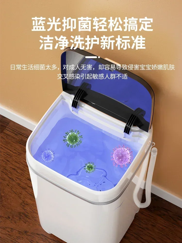 "Export to Germany" household large-capacity washing machine mini small semi-automatic rental washing machine