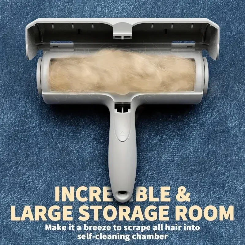 

Reusable Pet Hair Removal Mitts & Rollers For Cats and Dogs - Self-Cleaning Lint Roller Set For Furniture Couch Carpet